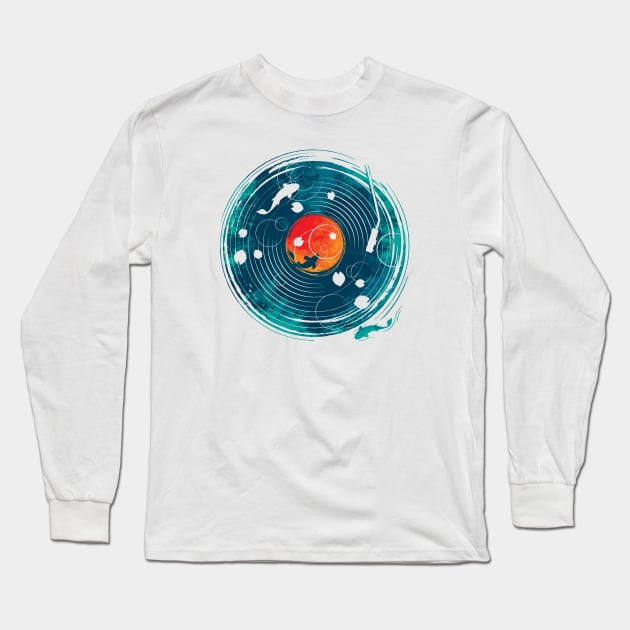 Sound of Water Long Sleeve T-Shirt by StevenToang